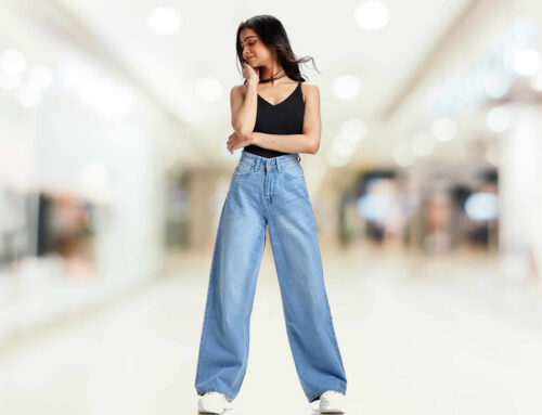 Llegaron los jeans wide legs