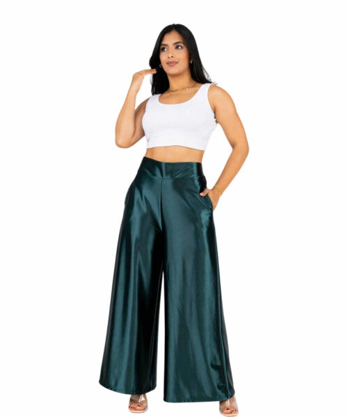 KIYARIPERU | PANTALON SATIN PALAZZO